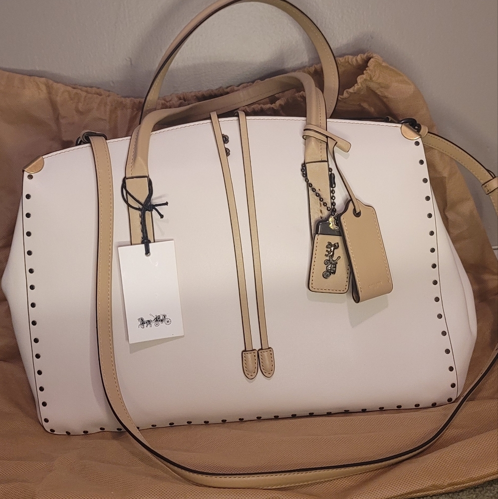 Coach Cooper Carryall In Colorblock With Rivets - Picture 9 of 16